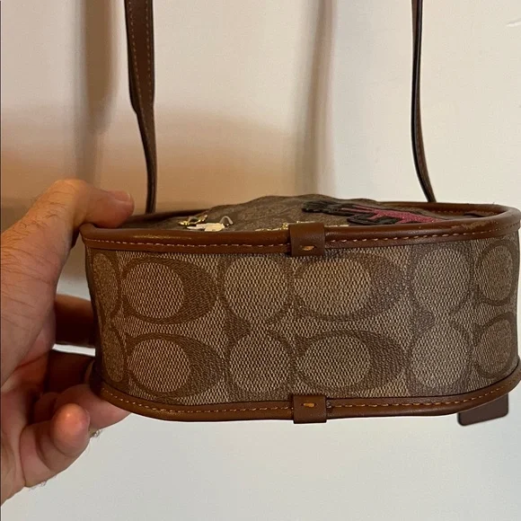 Special Edition Coach by Keith Haring Brown and Tan Mini Canteen Crossbody - Picture 7 of 10